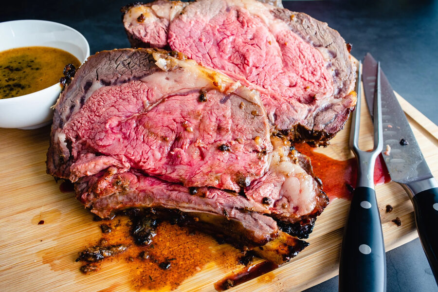 Hand-carved beef at Wooly McDuff's